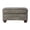 Gray 951, variant on Faux Leather Ottoman with Nailheads for Living Room, Espresso Bun Feet Accent Stool 34x25x20.5