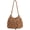 Brown, variant on Unique Women Hollow Macrame Woven Shoulder Bag with Inner Liner,Summer Beach Shoulder Bag