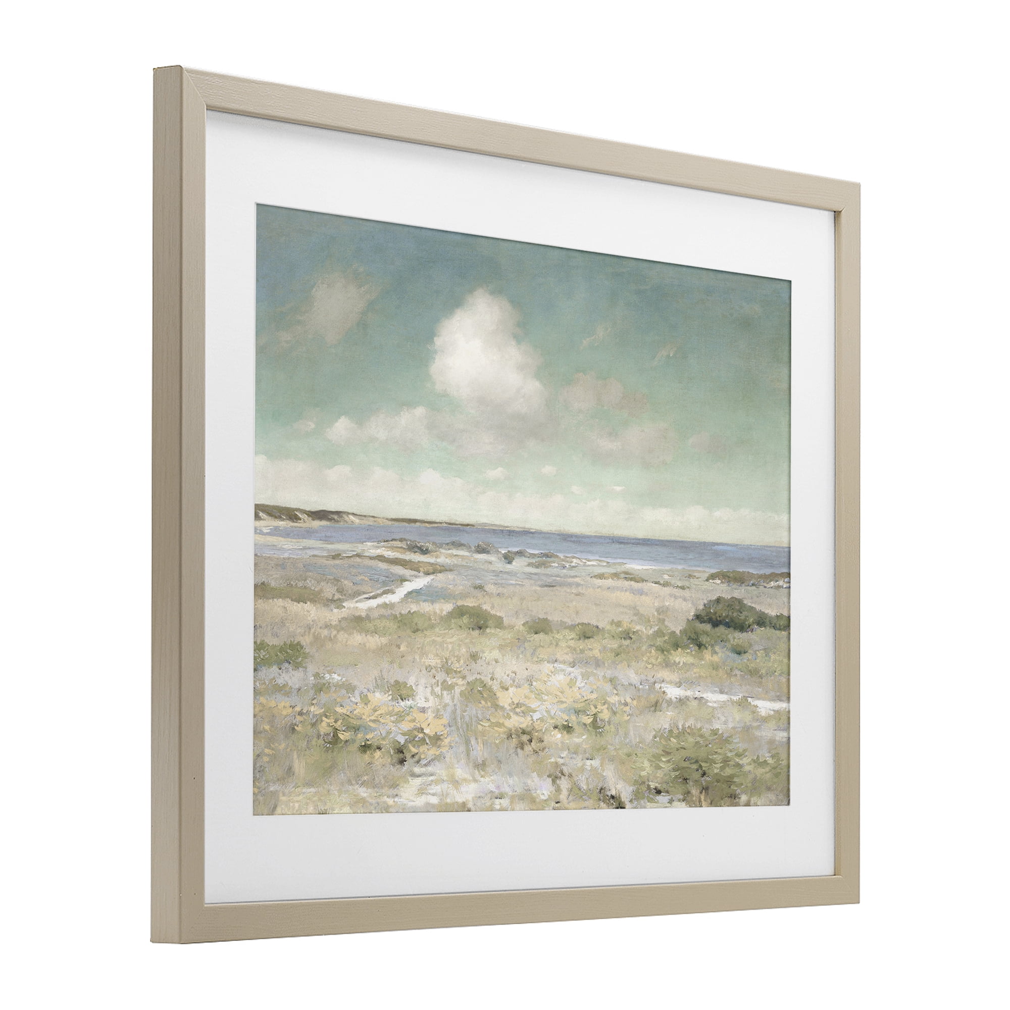 Stupell Industries Water View with Clouds Birch Framed Print Under Glass, design by Christy McKee
