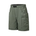 thumbnail image 4 of GrmtClth Casual Shorts for Men Elastic Waist Walking Shorts Lightweight Loose Beach Shorts Summer Lounge Pant with Pockets Army Green XXXL, 4 of 4