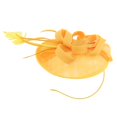 thumbnail image 1 of Diadema de mujer Sinamay Fascinator Hat Feather Party Pillbox Sombrero Flor Derby Sombrero para Mujer - Amarillo, 4 Amarillo Magideal Diadema de mujer, 1 of 3