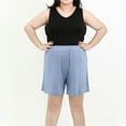 thumbnail image 6 of BSDJILFG Pajama Sets Women Summer Elastic Waist Casual Sleeveless Tank Tops Solid Color Loose Plus Size Home Pants, 6 of 7