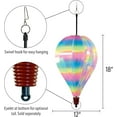 thumbnail image 2 of In the Breeze 0976 — Striped Iridescent 10 Panel Hot Air Balloon — Colorful Mylar Wind Spinner for Yards and Gardens, 2 of 4