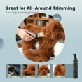 thumbnail image 5 of Oneisall S6 Set Dog Clippers & Dog Paw Trimmer, 2-in-1 Ultra Quiet Cordless Dog Grooming Kit, Gold & Black, 5 of 8