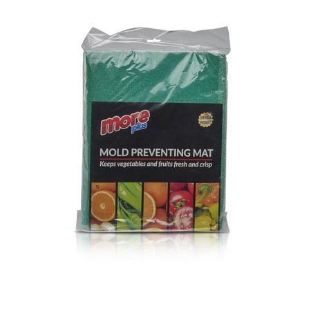 Flexible Silicon Mold - Mold Preventing Mat - Food Safe, Porous Silica Gel, Fridge Preserving Mat, Prevent Spoilage, Anti-mould Fridge Organizer, Easy Clean, Heat Resistant, Antibacterial - 47x30 by Plastible (Pack of 1)
