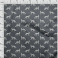thumbnail image 3 of oneOone Organic Cotton Poplin Twill Fabric Fox Block Printed Craft Fabric BTY 42 Inch Wide, 3 of 4