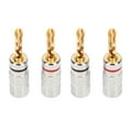 thumbnail image 2 of Conector Tipo Banana, Amplia Aplicación 2 Pares De Conector Tipo Banana Dentado De Latón De 4 Mm Para KTV, 2 of 7
