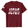 thumbnail image 4 of BUWTTER Mens T Shirts Graphic Short Sleeve Casual Comfort Letter Print Loose Crew Neck Summer Shirts for Men S, 4 of 4