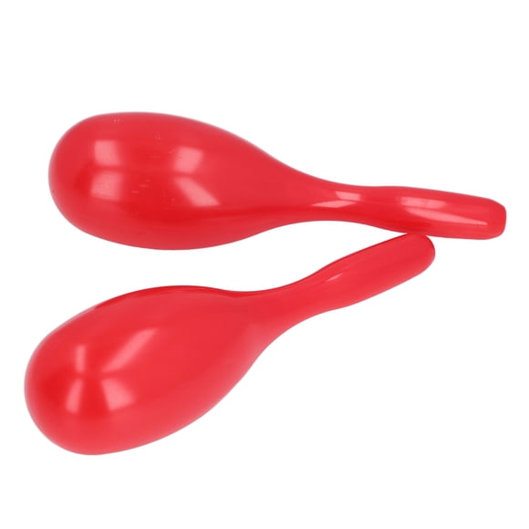 2Pcs Music Maracas Oval Shaped Plastic Hand Percussion Rattles Music Instrument for KTV Party Kindergarten