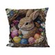 thumbnail image 2 of Decoración de Mesa de Pascua Easter Bunny Egg-Print Pillowcase with Embroidery Inspiration Polyester Christmas Pillowcase Decoración del hogar, 2 of 6