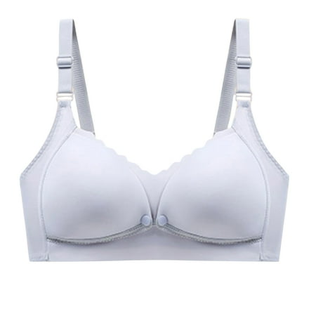 Diufon Wireless Comfortable Bra for Women Front Closure Postpartum Nursing Bras Maternity Support Push Up Bralettes
