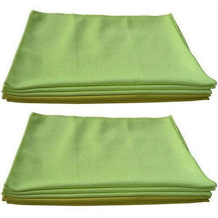 Zwipes Microfiber Cleaning Cloths for Windshield and Glass, Multi-Colored (10-Pack)