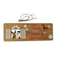 thumbnail image 5 of Vikakiooze 2022 Christmas Decoration Square Wooden Printing Pendant Window Listing Christmas Tree Decoration, 5 of 6