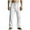White, variant on Men's Linen Pants Casual Summer Loose Elastic Waistband Tunic Sweatpants Cargo Pants Lightweight Linen Cargo Pants with Pockets With Zippers