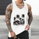 thumbnail image 4 of Camisetas de Tanque de los Hombres Tanque de los Hombres Incolor Gradiente de Impresión Cuello Redondo Correa Delgada Fuga Atrás Regular Casual Deportes Blusas de Tanque, 4 of 5