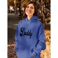 thumbnail image 2 of Daddy Text Hoodie Women -SPIdeals Designs, Female 3X-Large, 2 of 4