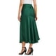 thumbnail image 3 of Falda Maxi de Satén para Mujer, Cintura Alta, Casual, Fiesta de Cóctel, Boda, Sirena, Larga, Talla XS, Verde, 3 of 6