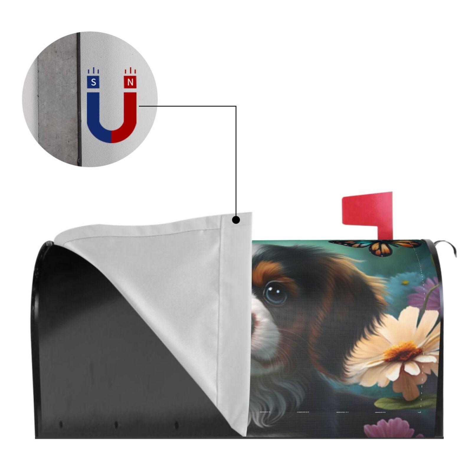 Kdxio Magnetic Mailbox Cover 21x18 in Mailbox Cover Outdoor Decoration Holiday Mailbox Covers for Home Garden Yard-21x18 in