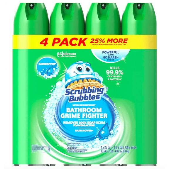 Scrubbing Bubbles Bathroom Cleaner, 4 pk./25 oz.