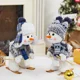 thumbnail image 2 of 2024 Christmas home decor sea blue snowman doll cute doll children gift New Year holiday decorations Santa Claus, 2 of 4