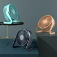 thumbnail image 3 of Necvior 360° Rotatable Fan 5/6/8in 2 Speed Adjustable Strong Wind Desk Fan Portable, 3 of 21