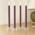 thumbnail image 2 of Mainstays Paraffin Wax 10" Ribbed Taper Candle, Unscented, Purple, 4 Pack, 2 of 7