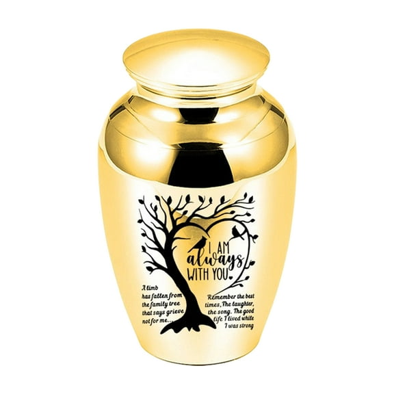 OIUR Tree of Life Pet Ash Urn Heavy Duty Aluminum Alloy Cat Dog Cremation Urn Animal Burial Urn Loss Pet Memorial Ash Container