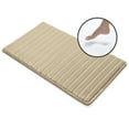 thumbnail image 3 of Microdry Modern Memory Foam Bath Mat, 21" x 34", Linen, 3 of 10