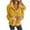Yellow, variant on HAiming Fleece Jacket for Women Solid Button down Long Sleeve Lapel Coat Plus Size Loose Casual Outwear with Pockets