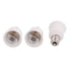 thumbnail image 1 of Adaptador convertidor de base de bombilla LED E17 a E26 de 3 piezas, 1 of 3