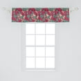 thumbnail image 2 of Ambesonne Floral Window Valance, Folklore Flowers, 54" X 12", Peach Dark Coral, 2 of 3