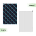 thumbnail image 2 of Lsque Blue Seahorse Premium Golf Towel - Ultra Absorbent and Quick Drying Microfiber Towel with Carabiner - Gift for Men -24" X 16", 2 of 8