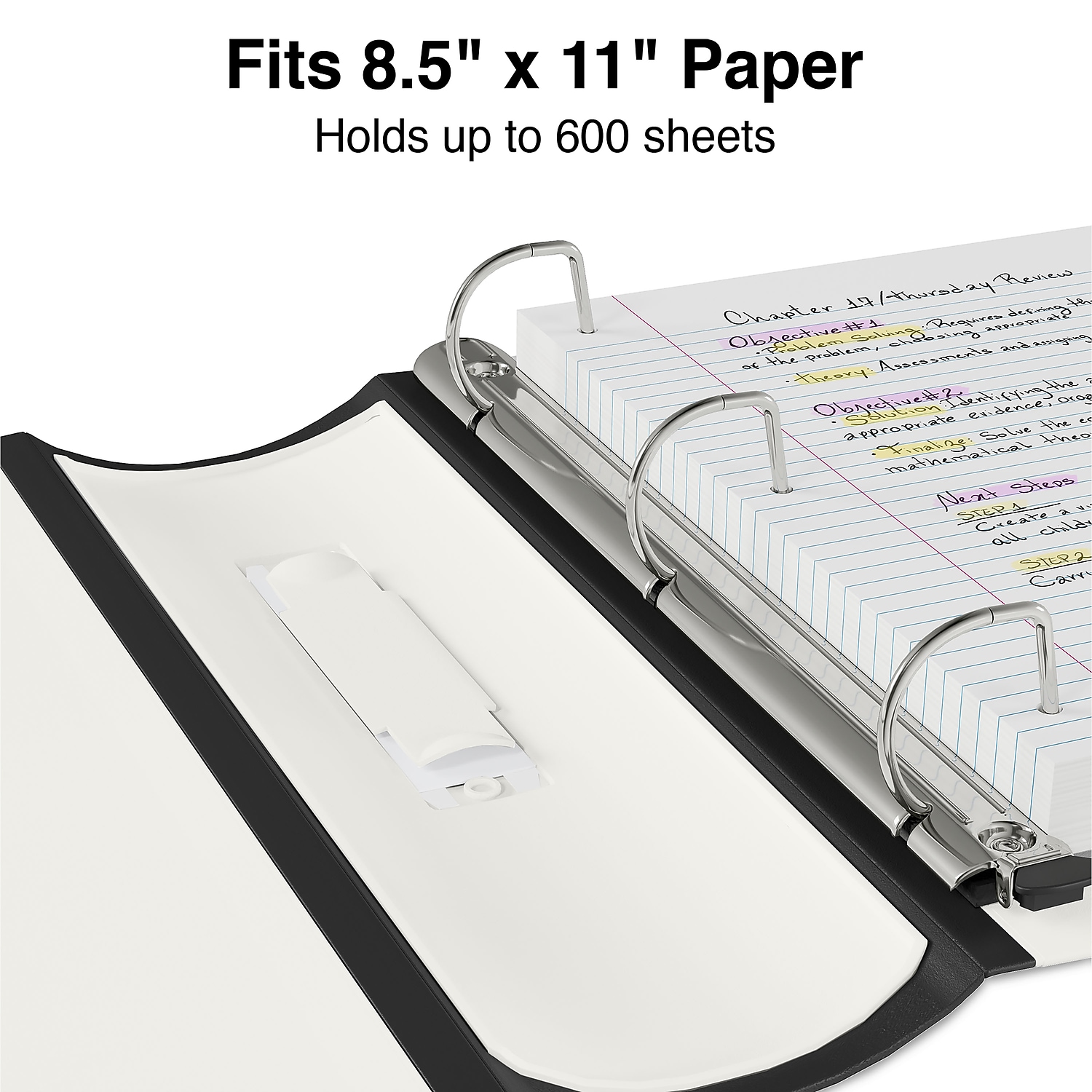 Staples 3" 3-Ring Better Binder White 2/Pack ST55887-CC