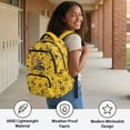 thumbnail image 6 of Aplkyhs Yellow Excavator 17 Inch Backpack for Age 6-18 School Bag Water Resistant Lightweight Bookbag for School Sports Outdoor, 6 of 7