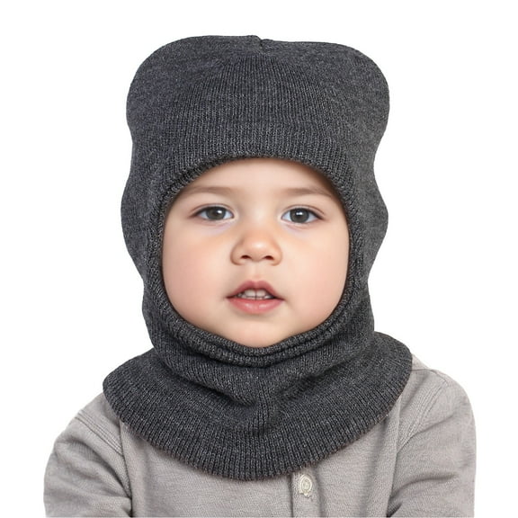 Cozy Kids Hats Hooded Winter Scarves for Boys and Girls Stylish Knit Headwear for Youth Warm Accessories for Baby Care