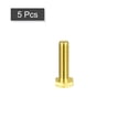 thumbnail image 3 of Unique Bargains Brass Hex Bolts, M10x40mm 5 Pack Fully Thread Grade 4.8 Machine Screws, 3 of 4