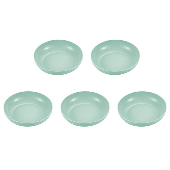 EIGTHTAIL 5PCS Dinner Plates - 5.7Inch Impregnable Dinner Plates Set of 5 - Dishwasher & Microwave Safe Plastic Plates Reusable - Lightweight Plates for Kitchen camping on Clearance