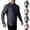 Dark Gray, variant on Mens Hooded Sun Protection Jacket UPF 50+ Quickly Dry Mesh Zipper Windbreaker Raglan Sleeve Elastic Cuffs Plus Size Sports Coat for Mens