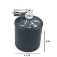 thumbnail image 2 of Amoladora Manual Molinillo de tabaco de 4 capas, triturador de especias de aleación de zinc Manual para molinillo de hierbas (negro), 2 of 3