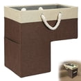 thumbnail image 4 of Primegos Staircase Basket with Handles Clothes Storage Bag Foldable Kid Toys Sundries Book Storage Stair Step Storage Organizer, 4 of 7
