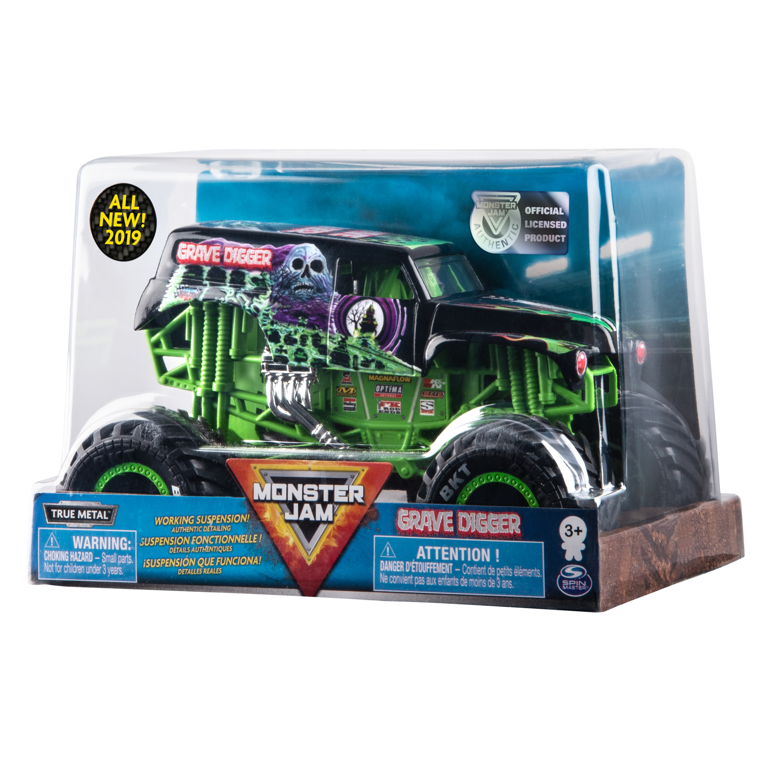 Monster Jam, Official Grave Digger Monster Truck, Die-Cast Vehicle, 1:24 Scale - image 5 of 5