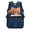 Red Panda Science Theme, variant on 17 Inch Backpack for Girls, Polyester Personalized Padded Straps Bookbag, Red Panda Science Theme