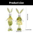 thumbnail image 5 of Jesscasday Handmade Plushes Easters Bunnys Gnomes Long Legged Rabbit Dolls for Spring Decoration and Holiday Decorations, 5 of 13