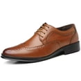thumbnail image 5 of Zapatos de cuero de verano para hombre, zapatos formales de cuero de talla grande para hombre, zapatos de hombre con punzón hueco, 5 of 5