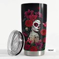 thumbnail image 3 of Sugar Skull Tumbler Sugar And Spice 20oz Tumblers with Lid Gift for Women Girl Friends Christmas Birthday, 3 of 7