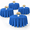 Blue-70 inch Round-4, variant on 6 Pack 90 Inch Round Black Polyester Tablecloth Bulk Washable Table Covers