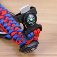 thumbnail image 3 of 1 PC Outdoor Bracelet Umbrella String Weave Multifunctional Sports Living Flint Compass Watch Equipment Bracelet, 3 of 8
