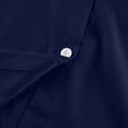 thumbnail image 5 of CIENVNSTG Women's 2026 Spring Fall Trendy Casual Lapel Button Down Blouse Lantern Puff Long Sleeve V Neck Loose Solid Plus Size Oversized Top Soft Lightweight Office Work Travel Outfit Blue XL, 5 of 6