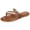 Brown, variant on Berness Women’s Thong Sandals – Flat Slip-On Flip Flops with Gold Accent Strap, Casual Summer Comfort Sandals KARA Gold 10