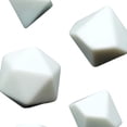 thumbnail image 3 of Milaget 7Pcs Acrylic Blank Polyhedral RPG Dice Set White Empty Dice for Classroom Board, 3 of 3